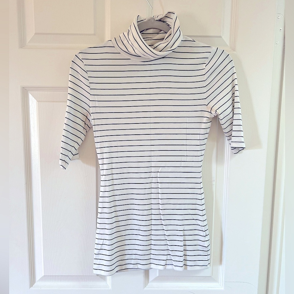 Brand New Day Striped Turtleneck